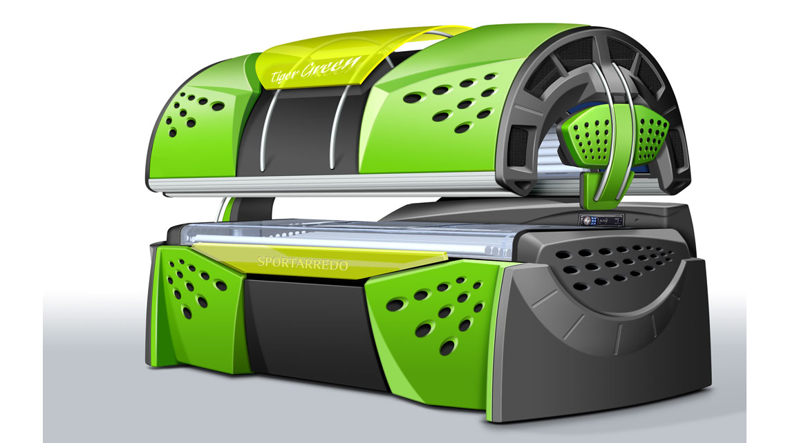 AMV Design - Sportarredo -  Lettino abbronzante Solarium tiger green